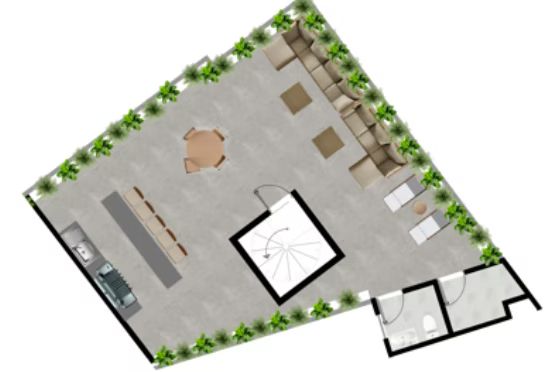 Plano Roof del Penthouse 2
